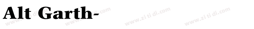 Alt Garth字体转换